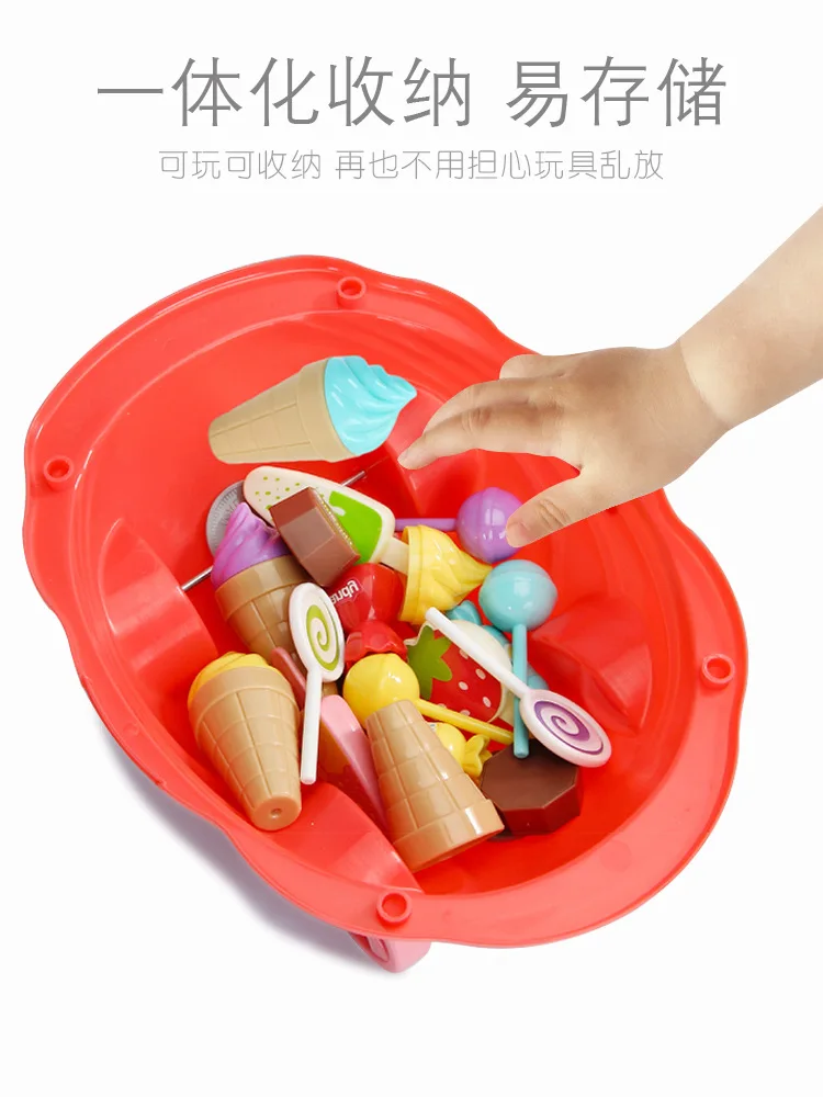 Мороженое есть игрушка Perambulator каждая семья девушки 3-6 унисекс Модель маленькая тележка провинции Гуандун автомобиль мороженое