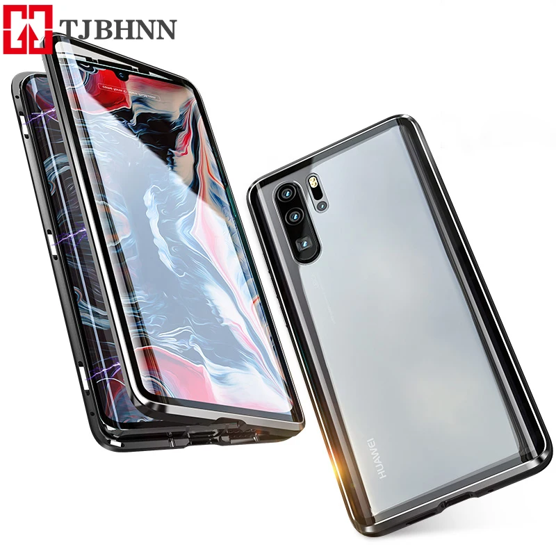 Роскошный защитный Магнитный чехол на весь корпус для huawei P30 Pro P20 mate 20 Pro 360, чехол из закаленного стекла на заднюю панель huawei P30Pro