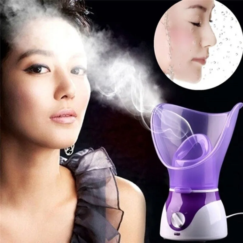  Face Steamer Deep Cleanser Mist Steam Sprayer Spa Skin Vaporizer Promote Blood Circulation 130W Ski