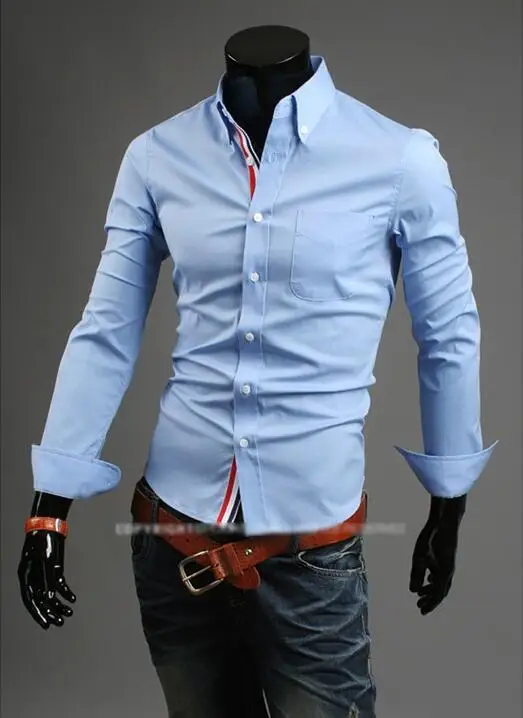 hombres повседневные Camisa манга larga sólida Slim Fit Hombre Social vestido camisa marca hombres ropa suave cómoda