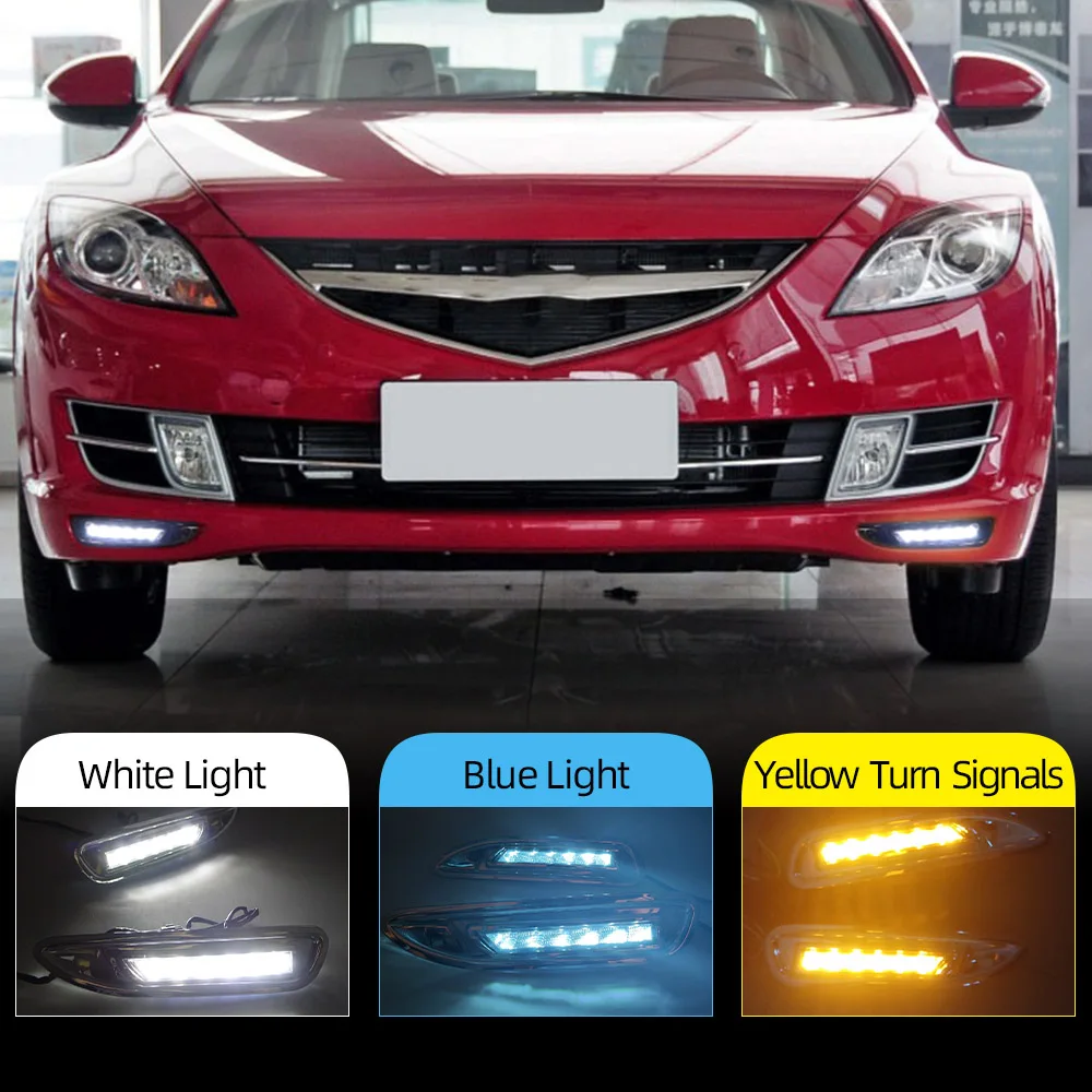 2 шт. Автомобильные светодиодные дневные ходовые огни для Mazda 6 Mazda6 2008 2009 2010 |