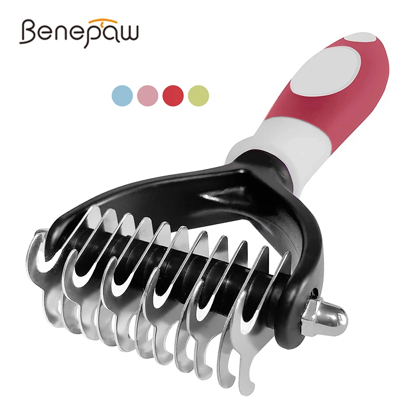 Профессиональная двухсторонняя расческа Benepaw для собак и кошек безопасная