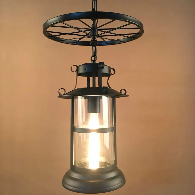 Скандинавский промышленный ветер восстановление древних способов колеса droplight личность Ресторан Бар Арт Деко небольшой droplight