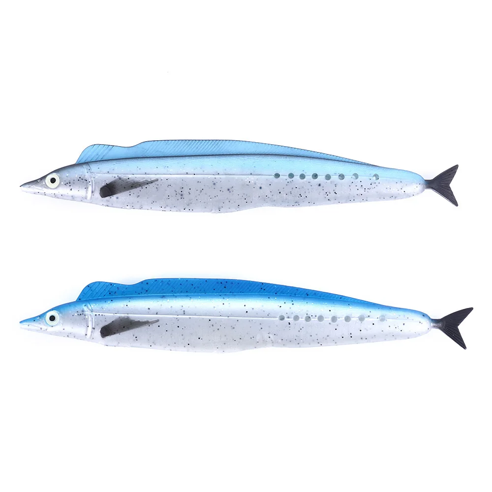 Ribbon Fish Bait Deep Sea Fishing Lure 32cm 72g 1pcs Pvc Soft Lure