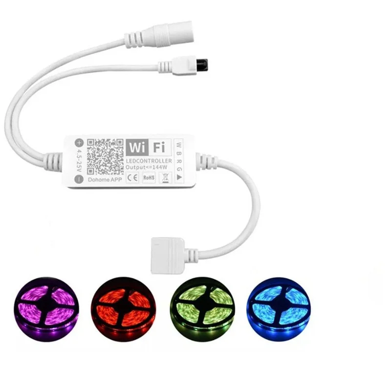 Dohome 5Pin Светодиодная лента светильник контроллер Поддержка Siri RGB DC5 25V Диодная s