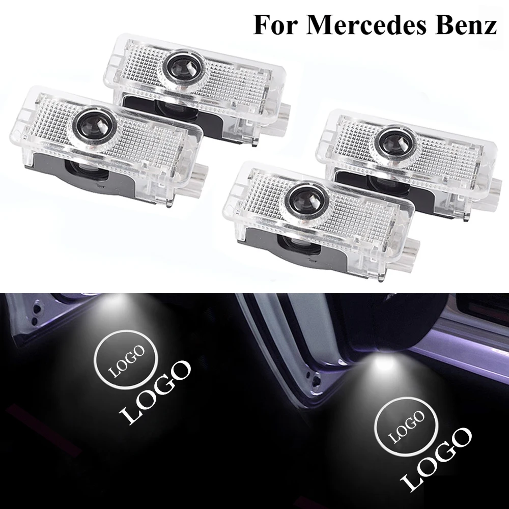 

Led Car Door Light Courtesy Welcome Lamp Auto Logo Emblem Projector Lights Accessories for Mercedes Benz AMG CLA c218 w218 a207