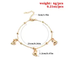 Европейский и американский лидер продаж Изящные Маленькие ноги Ретро Женские ножной браслет двойного назначения L054