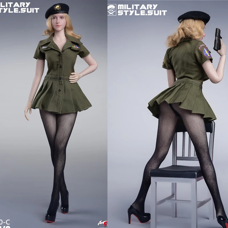 Fire Girl Toys 1/6 FG070 Военный стиль бесшовные колготки серии костюм(Триколор) Fit 12 дюймов Женская игровая фигурка военного тела