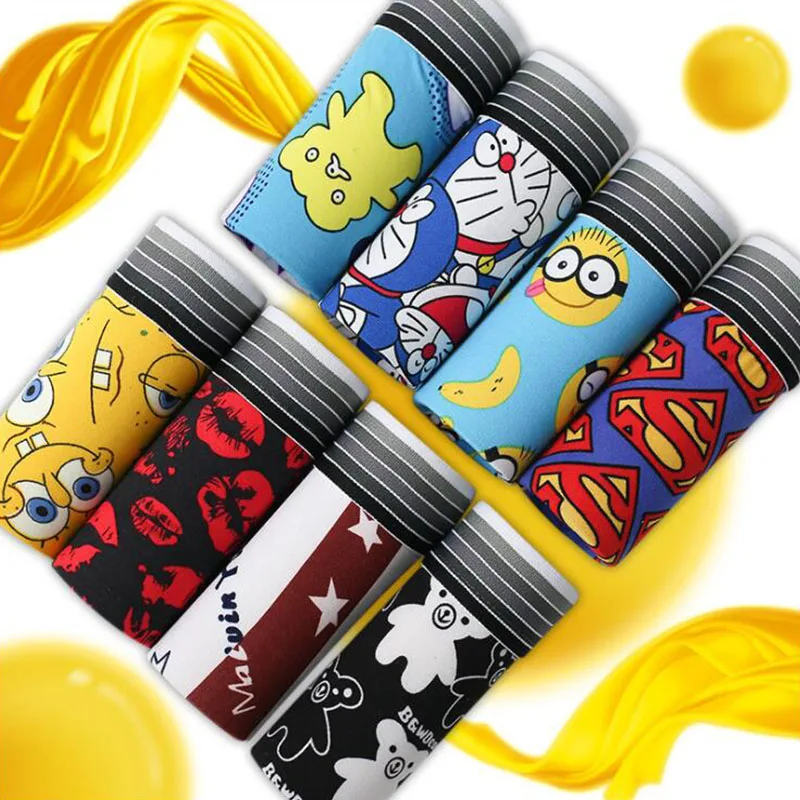 sexy mickey momen sissy gay calvin clain Boxe jockstrap bikini men underwear men brief mens Sexy Breathable Cartoon Boy Panties