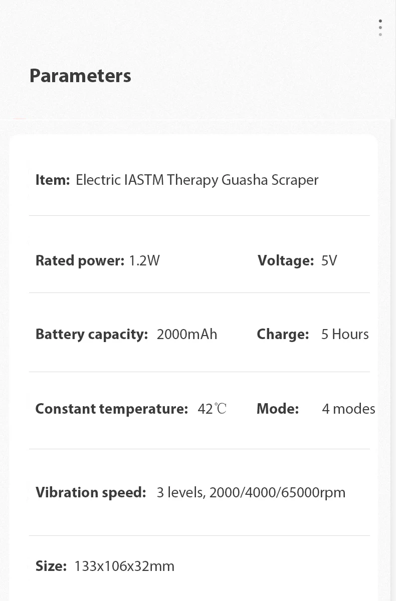 vibração compressa quente terapia 4 modos