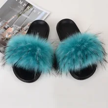 

Children Fur Indoor Slippers Baby Flat Slides Girls Kids Cute Furry Fluffy Sandals Toddler Casual Beach Slipper TTX60