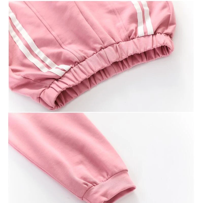 Autumn Girls Clothing Sets Teen Girl Hooded Sweatshirt Coat And Stretch Pants Suit Baby Girl Tracksuit Fashion Kids Clothes Set (5)