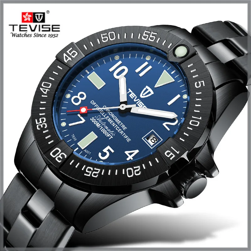 

Tevise Automatic Mechanical Watches Men Self-Wind Relogio Automatico Watches Montre Homme Male Waterproof Wristwatches Gift Box
