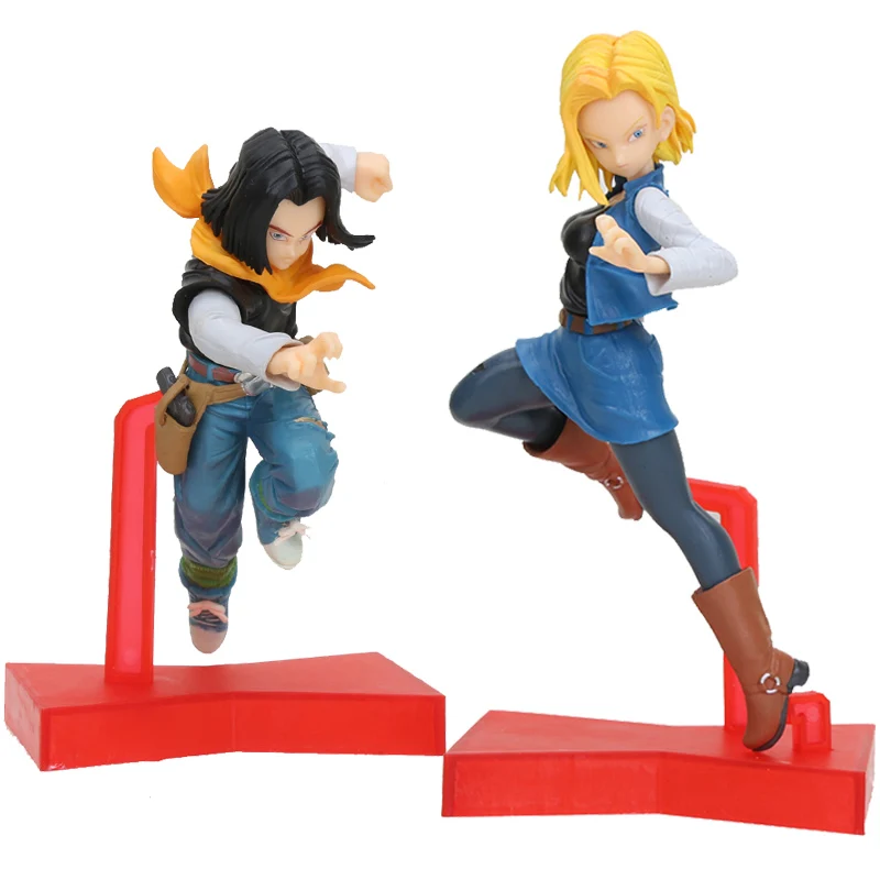 Dragon Ball Супер андроид битва Android 17 Lapis/18 лазурит ПВХ фигурка Коллекционная модель игрушки