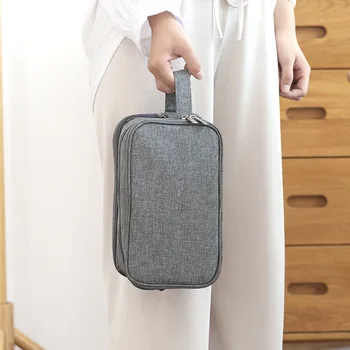 

Dry Wet Separated Shaving Organizer Travel Toiletry Wash Zipper Bag Layers Compartments Pockets Storage Makeup Cosmetics Bags
