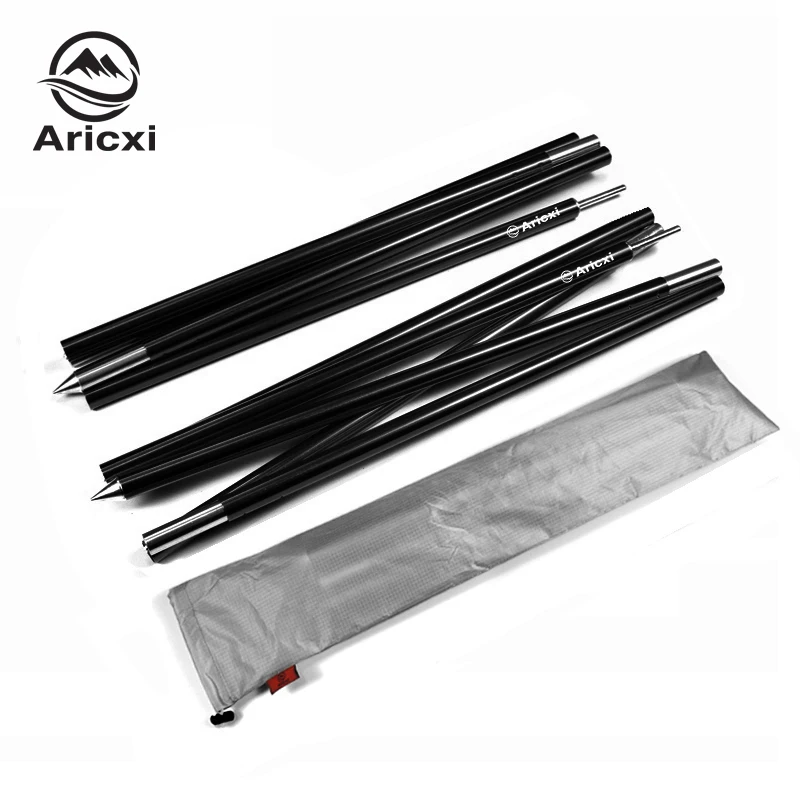 Aricxi 2 pack Outdoor Ultralight 7075 Aluminium Alloy Sun Shelter Support Rod Pole tarp poles tent poles