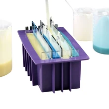 Renderowanie robienie mydła zestaw silikonowe formy z separatorami strugarki frezy narzędzia do produkcji mydła na zimno