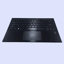 Ноутбук замена Упор для рук верхняя крышка с US/UK/JP Версия Клавиатура с подсветкой для SONY VAIO PRO 13 PRO13 SVP132