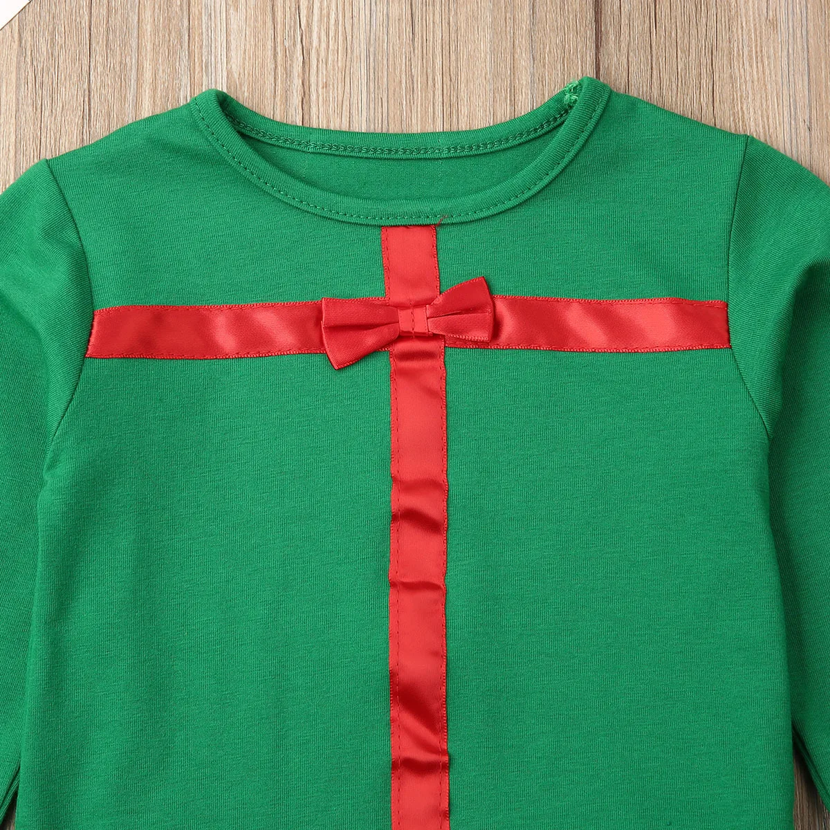 Рождественские комплекты одежды из 2 предметов для маленьких мальчиков и девочек, футболка, Топы+ штаны