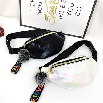 

women Fanny Pack Outdoor Sport Laser Beach Bag Messenger Crossbody Belt Bag Chest Waist Bag поясная сумка marsupio donna #j3s