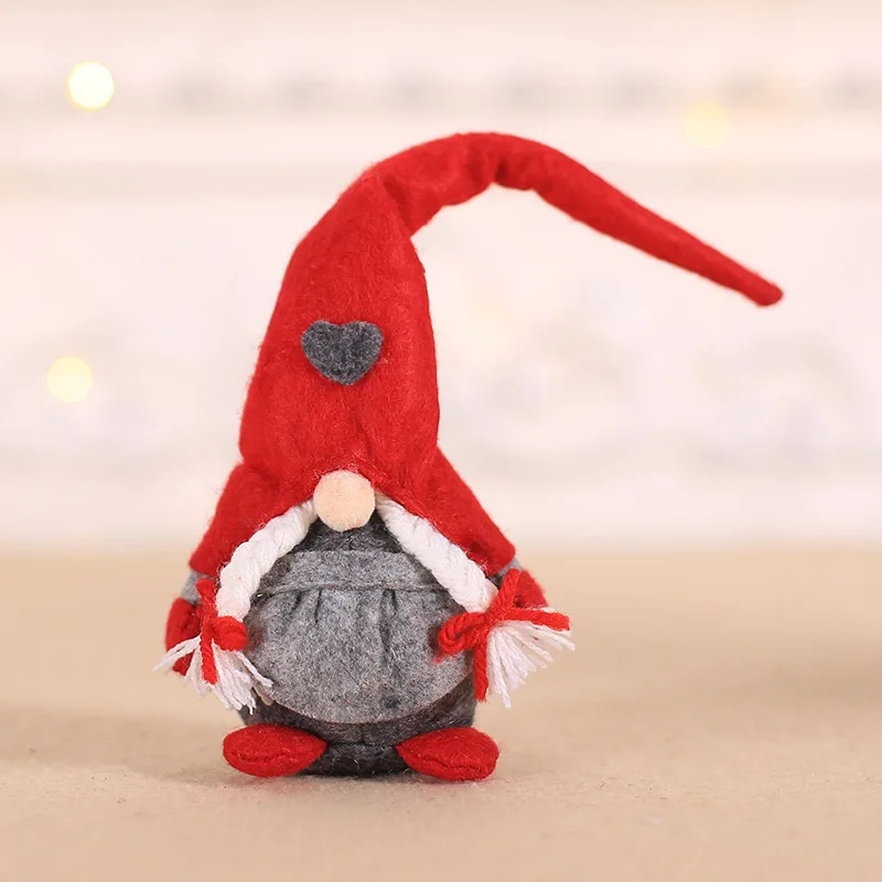 Длинная шляпа ручной работы, шведская Мягкая игрушка "Гном", кукла Санта гном, скандинавские украшения для дома, рождественский подарок Санты, украшение для дома