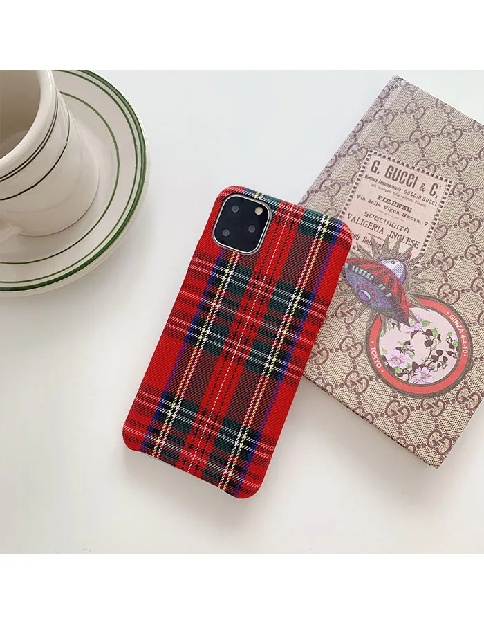 GlamPhoneCase простой клетчатый чехол для iPhone X XS Max XR Мягкий силиконовый чехол для iPhone 7 8 6 6s Plus чехол