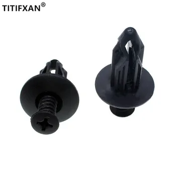 

For Wrangler Car Front Bumper Water Tank Net Cover Plank Clips Expansion Screws Clamp Plastic Fasteners Rivets