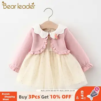 

Bear Leader Girls Baby Princess Dresses 2020 New Autumn Toddler Kids Mesh Dress Fashion Sweet Costumes Casual Newborn Outfits