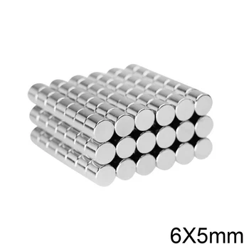 

100/200/500/1000pcs 6x5 mm Rare Earth Neodymium Magnets 6mmx5mm Super Powerful Strong Magnets 6x5mm Small Round Diameter 6*5 mm