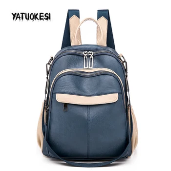 

YATUOKESI New Korean Versatile Shoulder Bag Soft Leather Travel Bag For Female School Shoulder Bag For Women 2020 Mochilas Sac