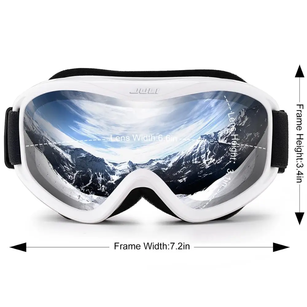 MAXJULI Brand Professional Ski Goggles Double Layers Lens Anti-fog UV400 Ski Glasses Skiing Men Women Snow Goggles 2