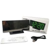 Digital Alarm Clock LED Mirror Clock Large LCD Display Electronic Clocks Noiseless Table Clocks With Temperature Calendar Watch 6
