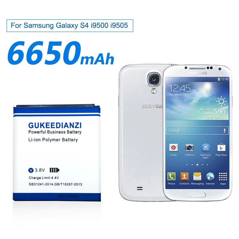 GUKEEDIANZI для samsung S4 батарея телефона для samsung Galaxy S4 SIV(S4 Active) i9500 i9505 i337 i545 i9295 e330s батарея B600BE