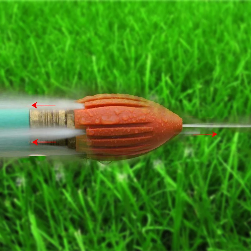 Pipe Dredge Flusher Pipe Water Rocket Pressure Washer Spray Nozzle