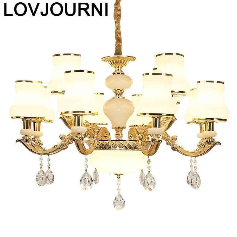 Дизайн Lampara Lustre E Pendente Para Sala De Jantar светодиодный подвесной светильник с кристаллами