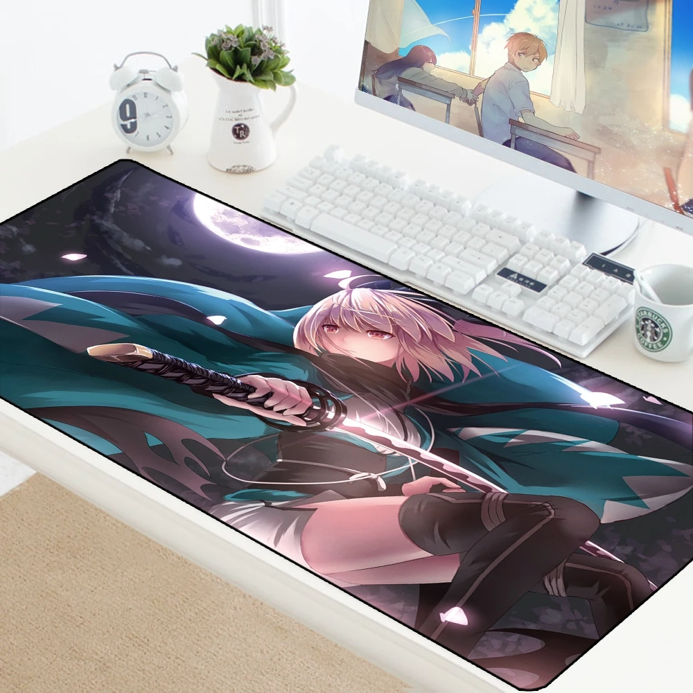 Сексуальный игровой коврик для мыши 70*30 см XL большой водонепроницаемый коврик для мыши Коврик для геймера стол карта Аниме игровая клавиатура резиновый коврик для стола