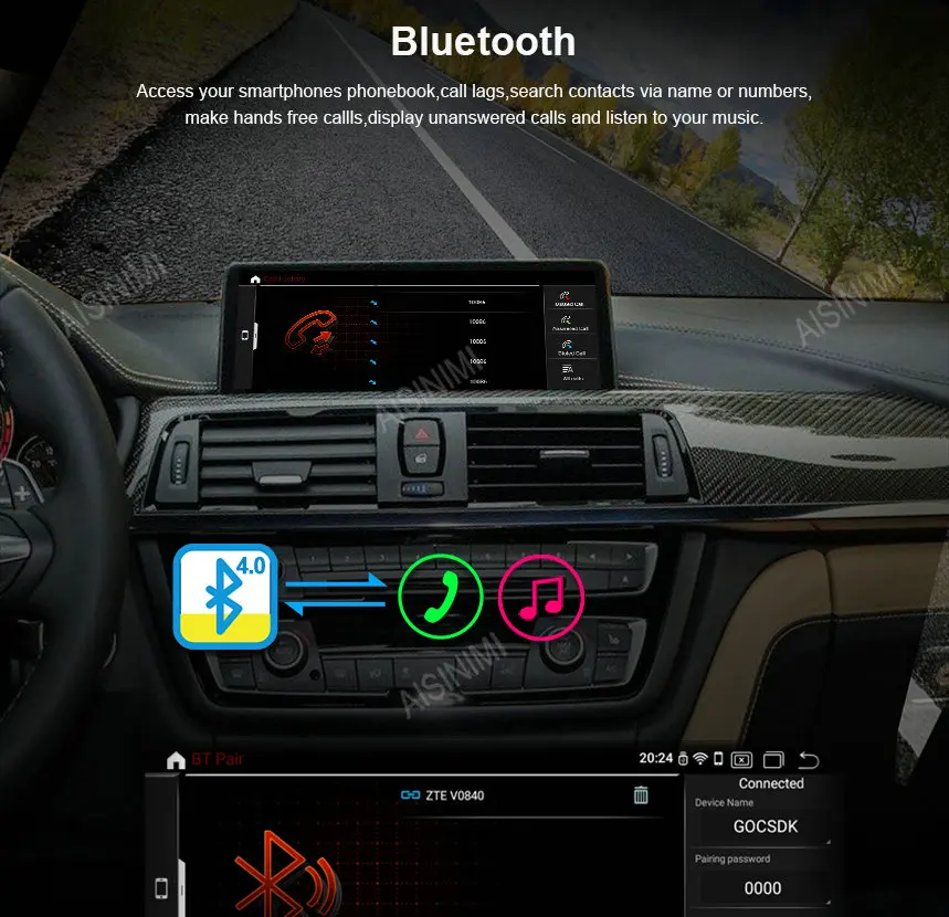 Top AISINIMI Android 9.0 CarPlayer FOR BMW X1 E84 (2009-2015) Without original screen/Supply with iDrive audio gps stereo all in one 9