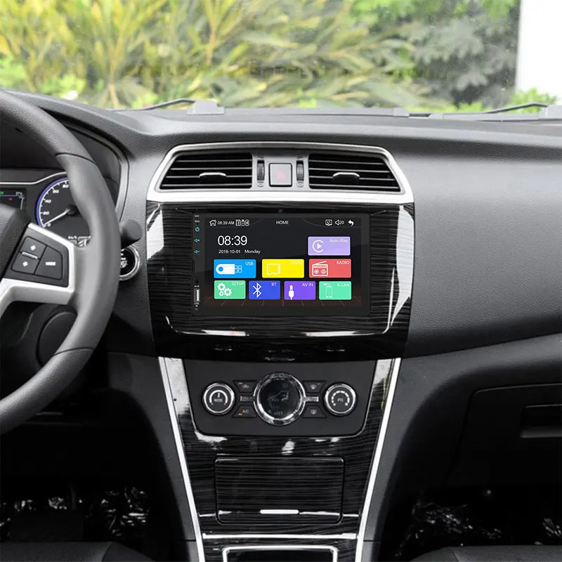 Автомобильный MP5 плеер 7 дюймов FM/USB/AUX Bluetooth 2DIN автомобильный Bluetooth MP5 радио для Android/Apple двухсторонний интернет