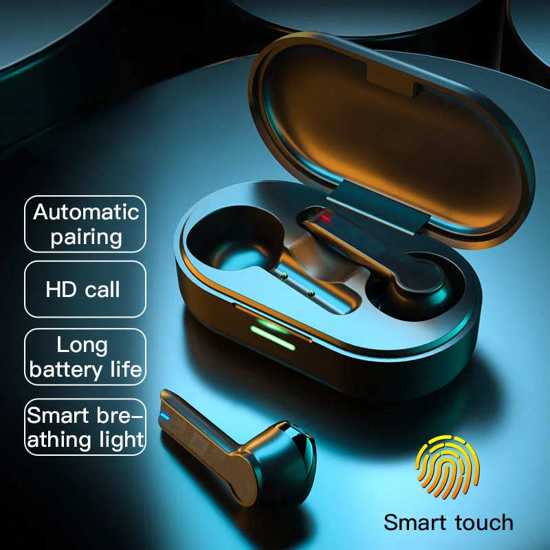 TWS Wireless Headphones Touch Bluetooth Earphones HIFI Sound Headset Waterproof with Microphone for IOS Android Phone | Электроника