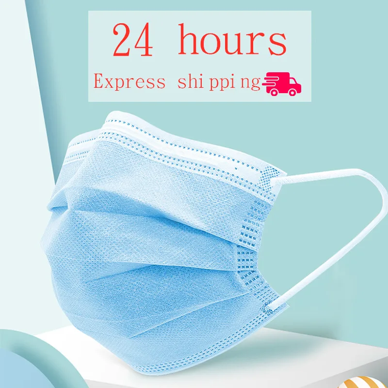 

Mask 3 Laye dust protection Masks Disposable Face Masks Elastic Ear Loop Disposable Dust Filter Safety Mask mascarillas