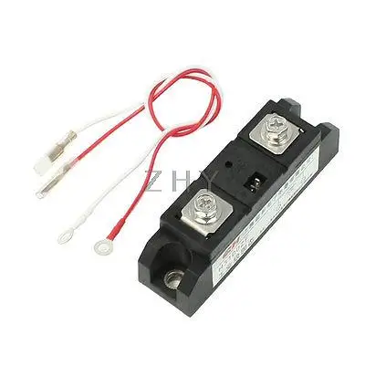 

3-32VDC / 380VAC 100A SSR Solid State Relay w Plug Wire
