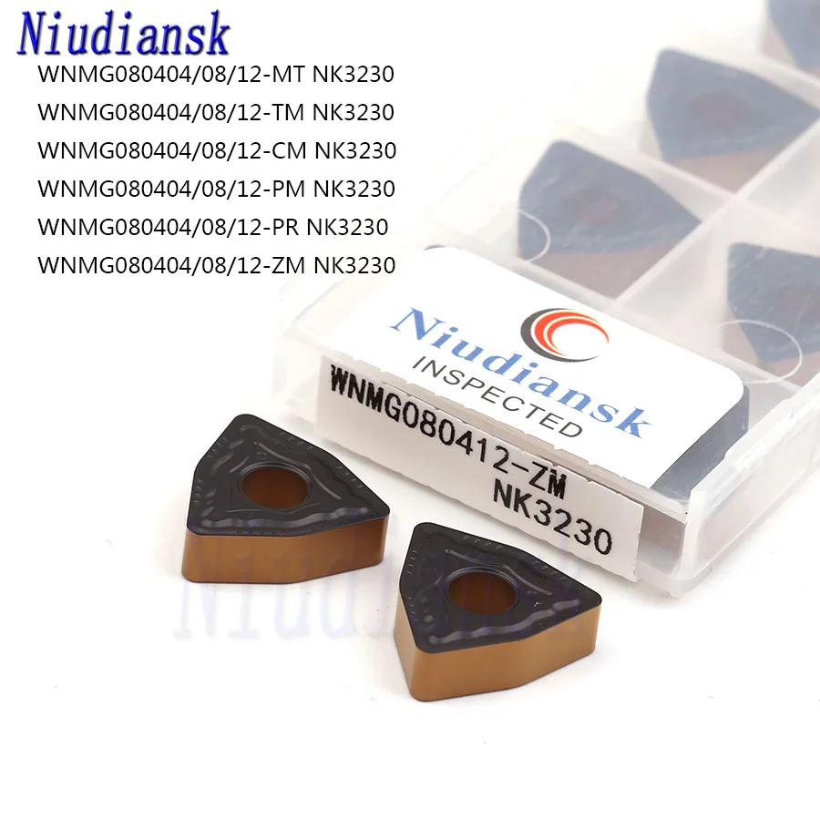 

WNMG080404 WNMG080408 WNMG080412 MT TM CM PM PR ZM NK3230 High Quality Carbide Insert CNC Metal Lathe Turning Tool Use For Steel