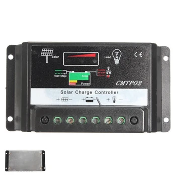 

PWM Solar Panel Battery Regulator Charge Controller 12V/24V Auto