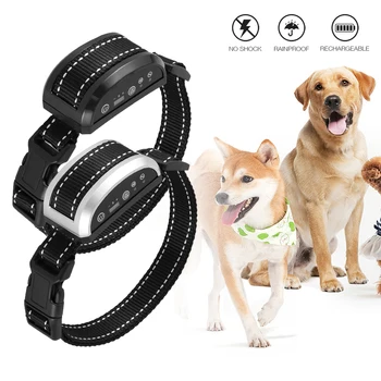 

Remote Electric Dog Collar Shock Vibration Rechargeable Rainproof Dog Training Collar With LCD Display