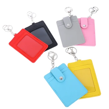 

Fashion ID Holders Bank Credit Card Holder Unisex PU Leather Card Case Business Working Id Badge Covers Without Lanyard