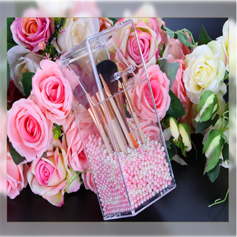 1Pcs Makeup Box Organizer Jewelry Necklace Nail Polish Earring Plastic Storage Box Home Desktop Organizer For Women Cosmetics