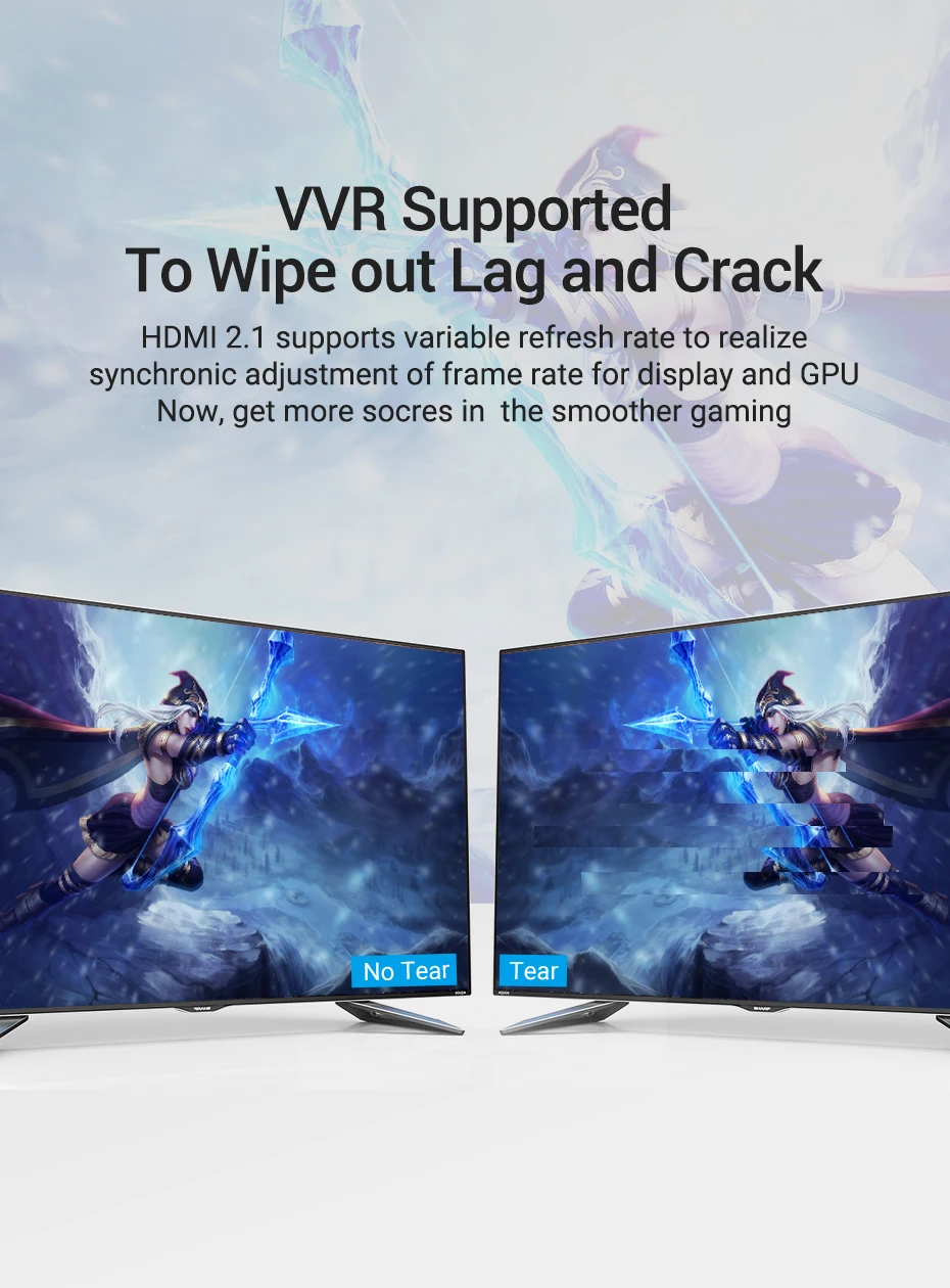 Кабель Vention HDMI 2,1 8 k@ 60Hz высокоскоростной 48 Гбит/с HDMI кабель для Apple tv PS4 мультимедийный интерфейсный кабель высокой четкости HDMI