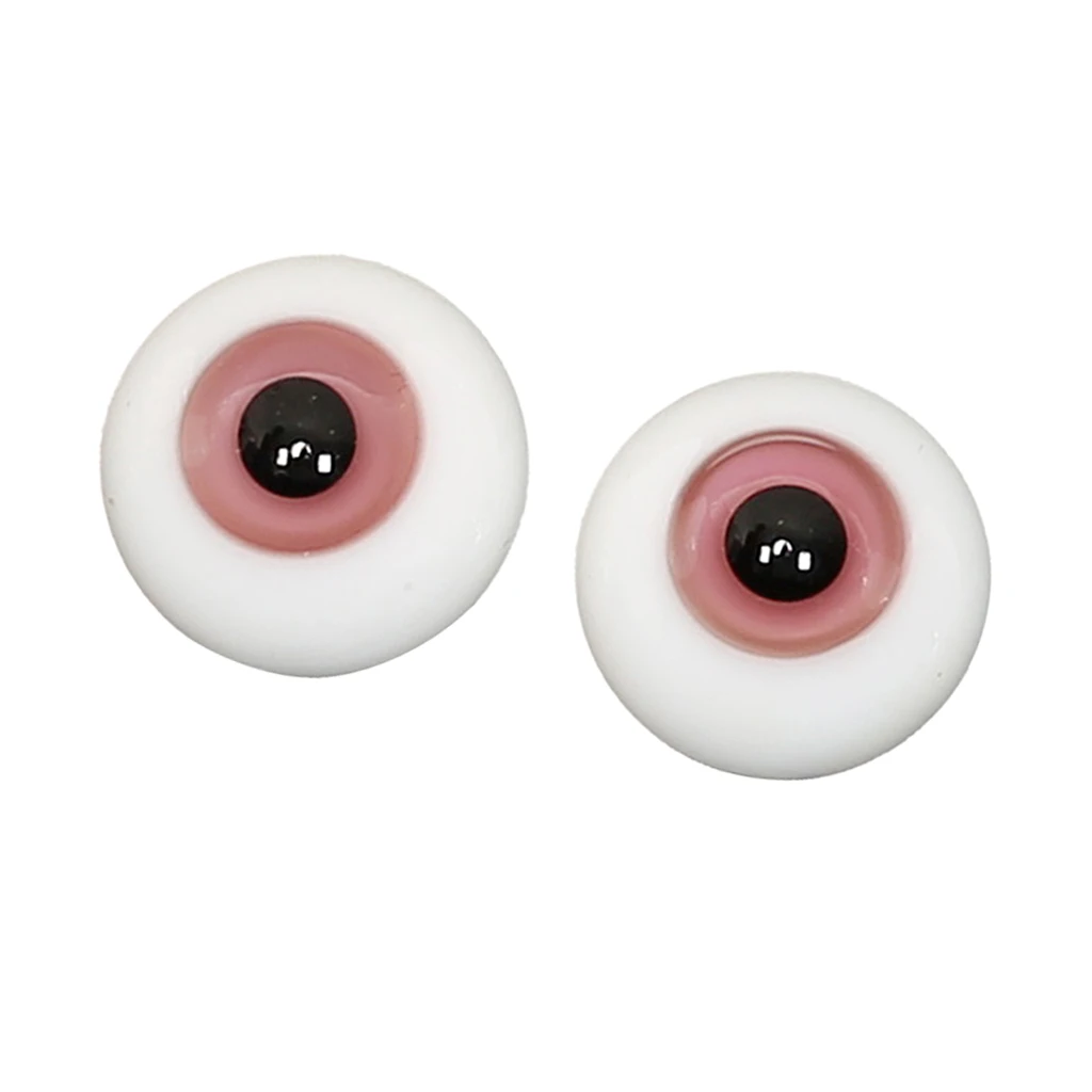 2Pcs 10mm Glass Round Eyeballs for BJD Dolls and Toys DIY Making Craft Supplies New