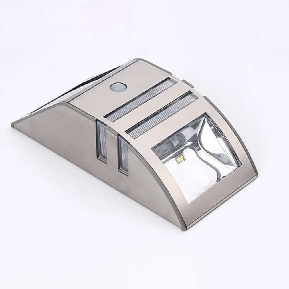 

Solar Wall Light Waterproof Landscape Lamp 40LM PIR Human Induction 2 LED Stainless Steel Lamp 5.5V 0.33W