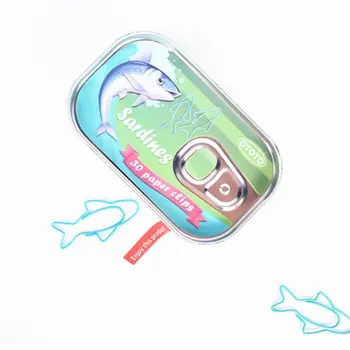 

Sardines Paper Needle Paper Clip 30 Clips Metal Bookmark Befriend Metal Fish Paper Clip